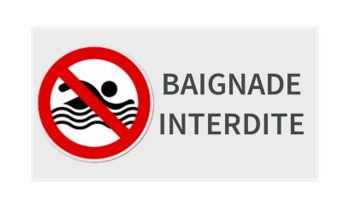 Interdiction de baignade