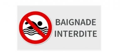 Interdiction de baignade